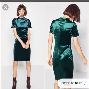 Velvet Emerald Green dress